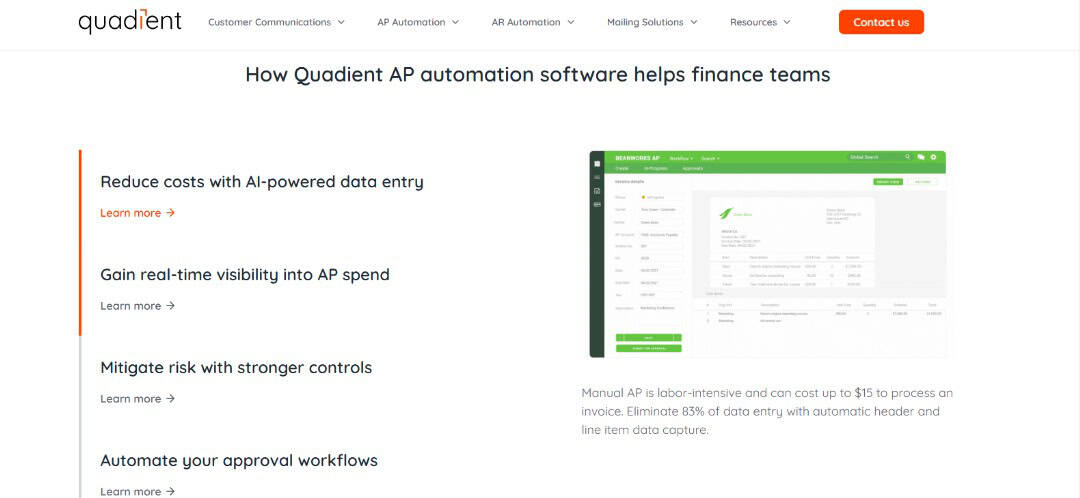 beanworks pricing beanworks competitors beanworks ap automation reviews quadient accounts payable automation by beanworks review