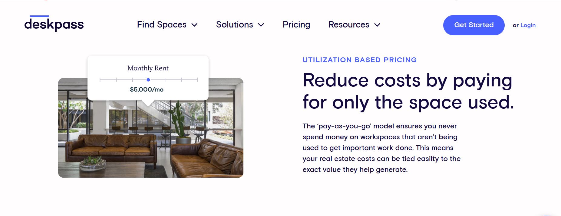Deskpass Utlization Based Pricing