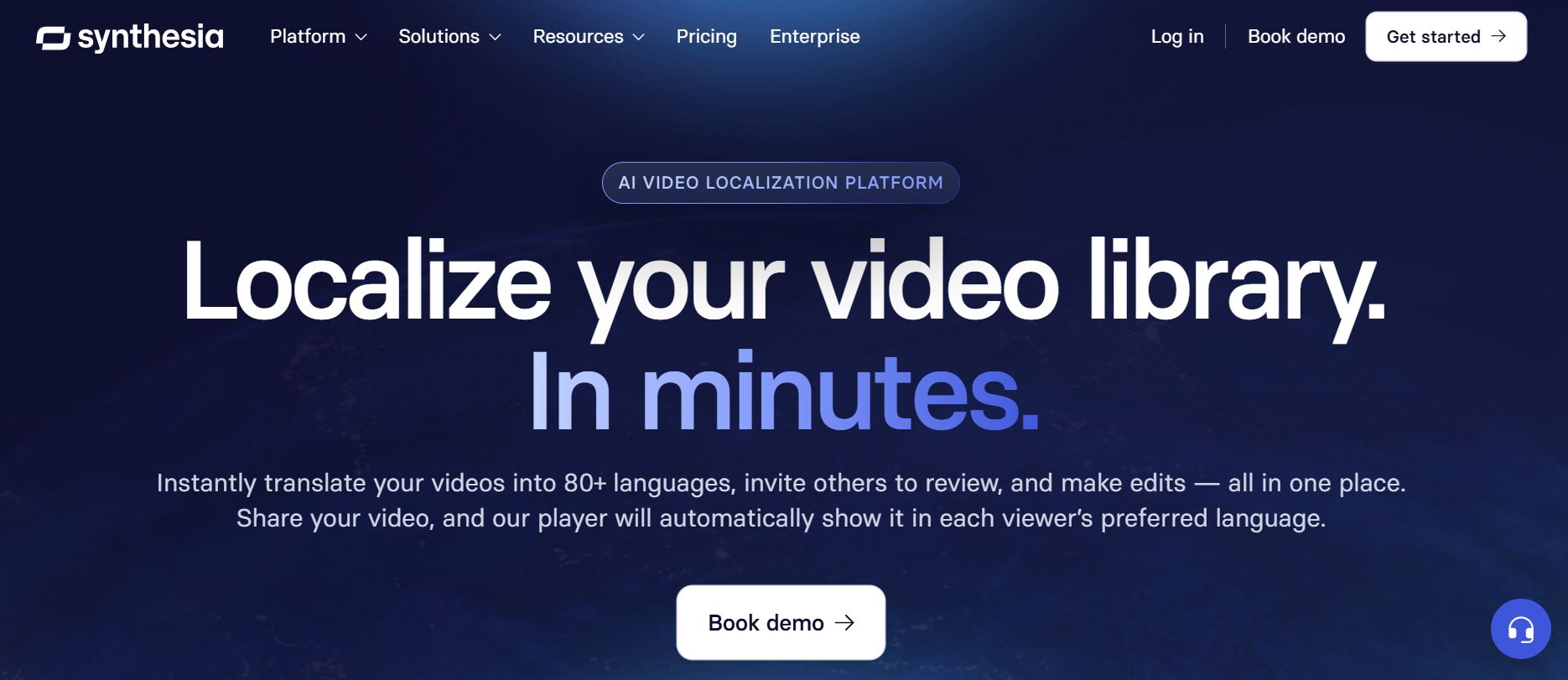 Synthesia Multilingual Video Player