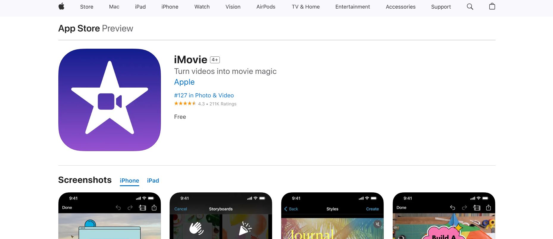 iMovie Review