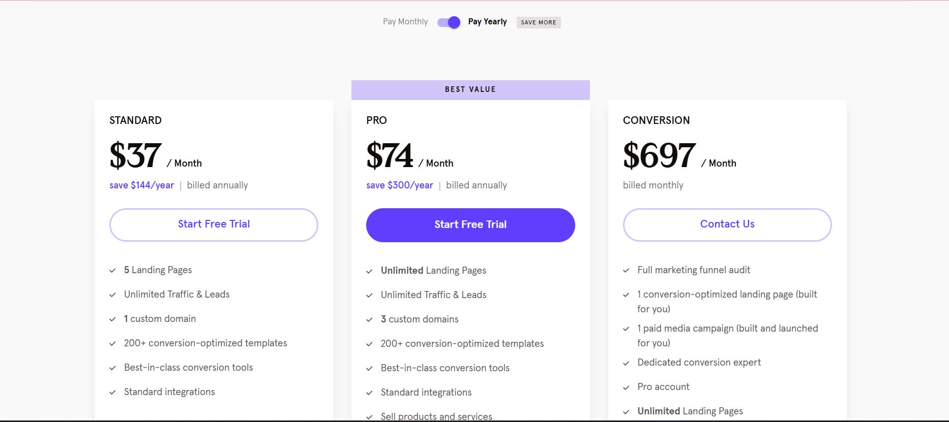Leadpages Pricing