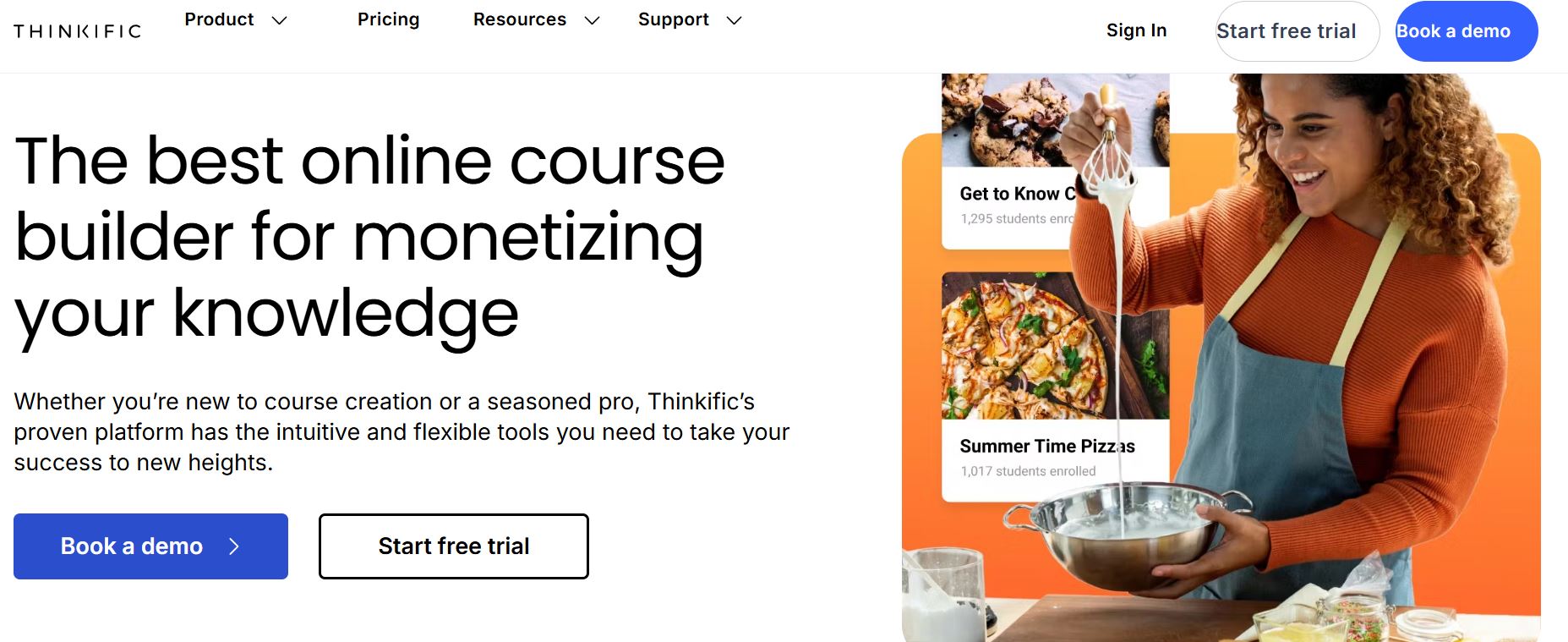 thinkific course builder