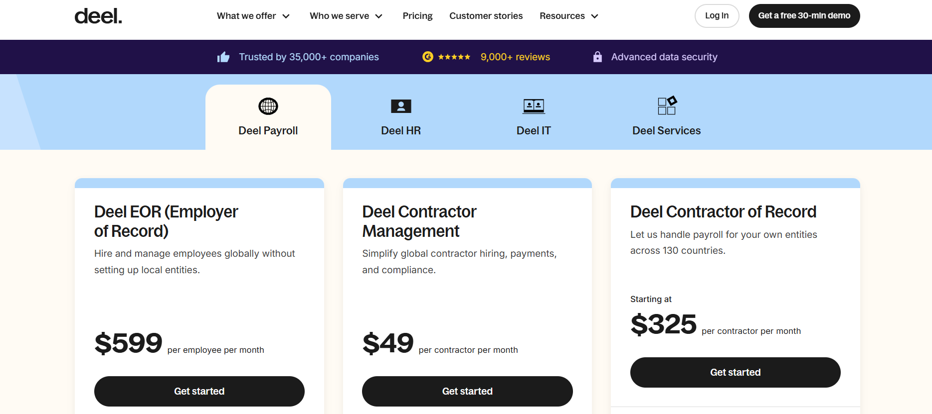 Deel Pricing