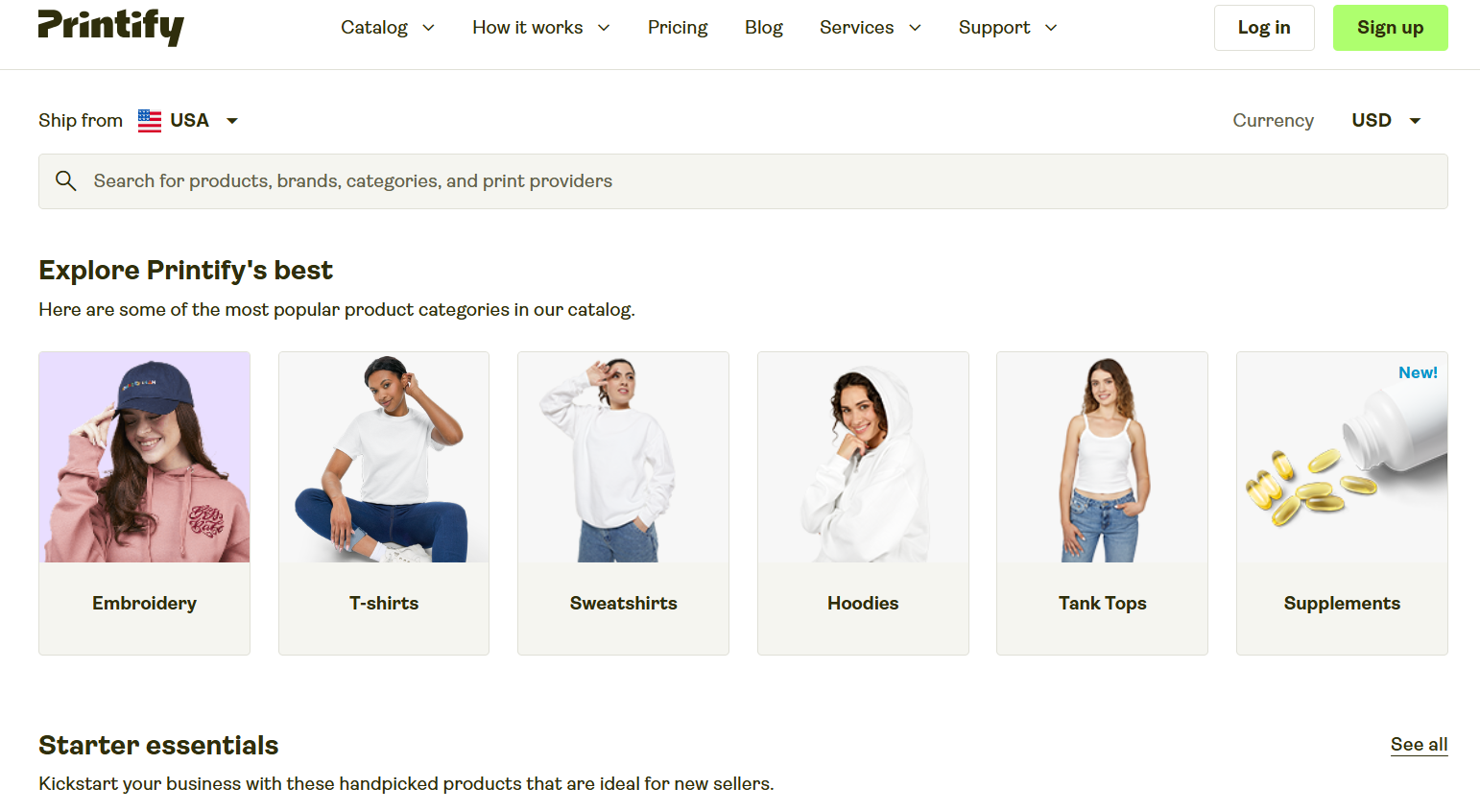 Printify Catalogue